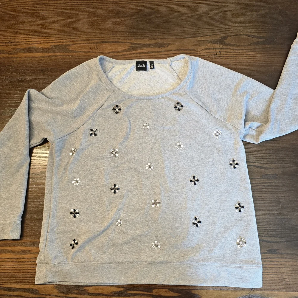 Saks Fifth Avenue Black Label Gray Knit Top - Picture 3 of 8